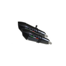 Подвійний глушник G.P.R Gpe Ann. Poppy Slip-On, Нержавіюча сталь - Honda CBF 1000 06-09