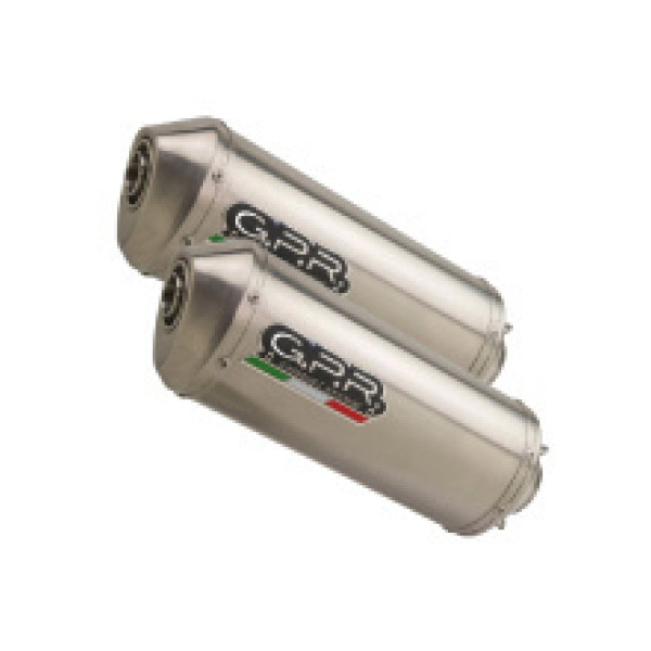 Подвійний глушник G.P.R Satinox Slip-On, Нержавіюча сталь - Honda CBF 1000 06-09