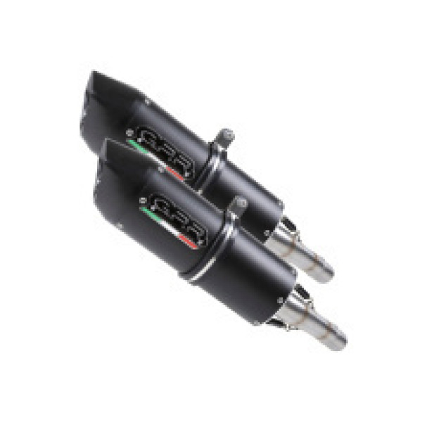 Подвійний глушник G.P.R Furore Nero Slip-On, Чорний алюміній - Honda CBF 1000 06-09