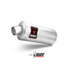 Глушник мотоцикловий Slip-On (Dakar) MIVV для Husqvarna Norden 901 (22-) срібний