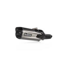 Глушник мотоцикловий Slip-On Line Титан + Вуглецеве волокно Akrapovič для Honda NT 1100 (22-)