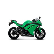 Глушник Termignoni Slip-On нержавіюча сталь, вуглецеве волокно для Kawasaki Ninja 300R (12-15) сталевий наконечник