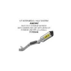 Вихлопна система (Half system) Arrow Kawasaki ZX-10R 16-19 Race-Tech, Titanium + Carbon