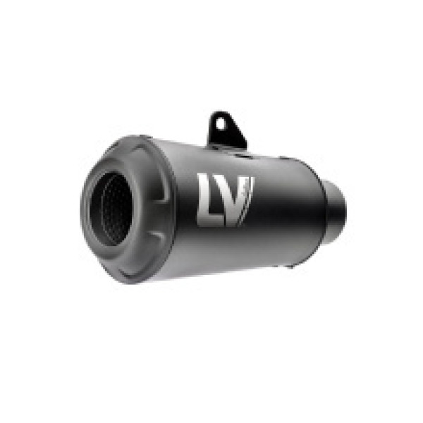 Випускний глушник LeoVince LV-10 Full Black Slip-On, Чорна нержавіюча сталь для Kawasaki Z 900 / A2 18-