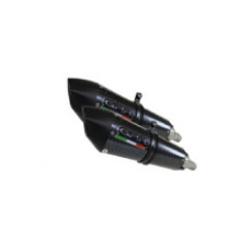 Глушник G.P.R Gpe Ann. Poppy Double Slip-On, Нержавіюча сталь - Kawasaki Zzr 1400 06-07