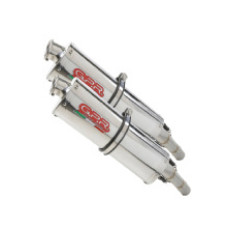 Глушник G.P.R Trioval Double Slip-On, Нержавіюча сталь - Kawasaki Zzr 1400 06-07
