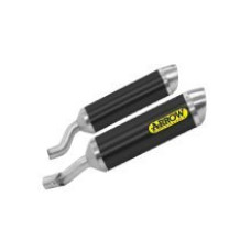 Глушник Arrow Kawasaki Z 1000 10-20 правий & лівий Thunder, Aluminium Dark + Нержавіюча сталь