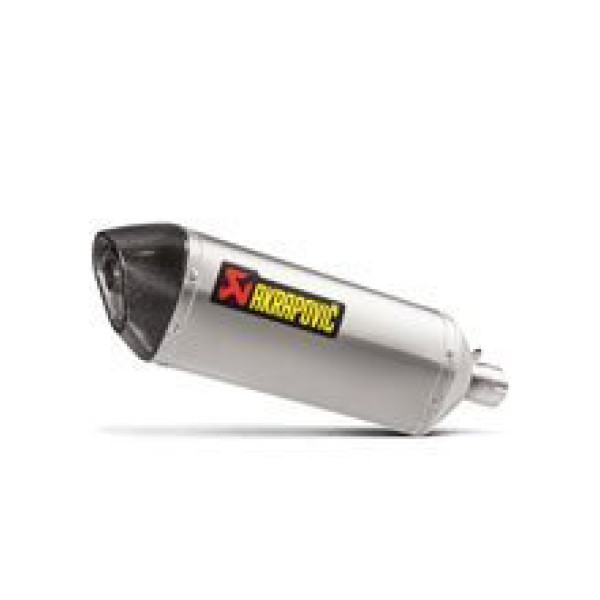 Глушник мотоцикловий Akrapović для Kawasaki Versys-X 250/300 17-20 Slip-On Line, Титан + Вуглецеве волокно