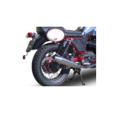 Подвійний глушник G.P.R Vintacone Slip-On, Нержавіюча сталь - Moto Guzzi V7 (I / II) Racer / Stone / Special 10-16