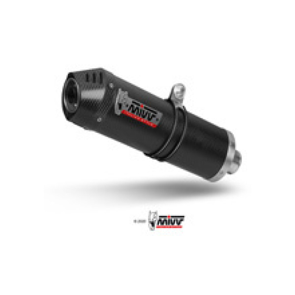 Повний вихлопний систем (Oval) MIVV для Suzuki DL 650 V-Strom (07-11) карбон