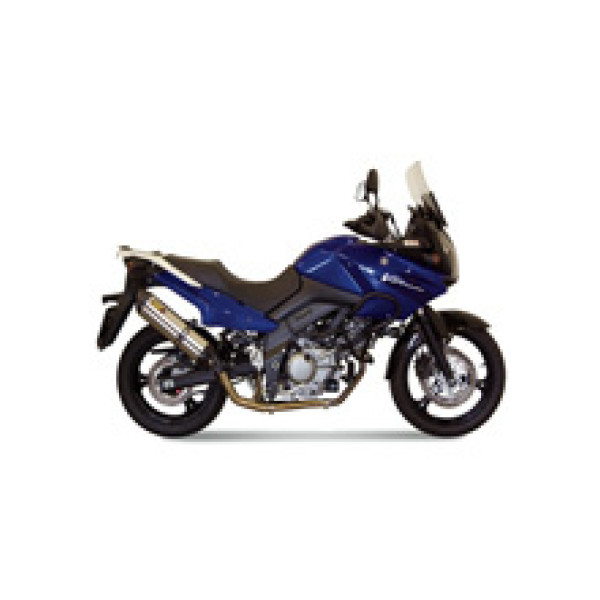 Повний вихлопний комплект (Suono) MIVV для Suzuki DL 650 V-Strom (04-06) срібний