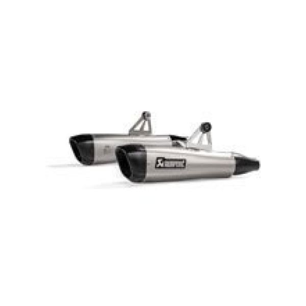 Випускні системи Slip-On Line Титан + Вуглецеве волокно Akrapović для Triumph Bonneville T120 16-20 / T100 17-20