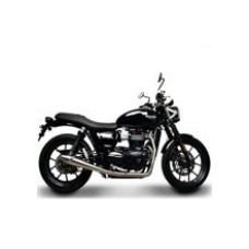 Вихлопна система 2x1 Termignoni Slip-On нержавіюча сталь для Triumph Street Twin (16-20)