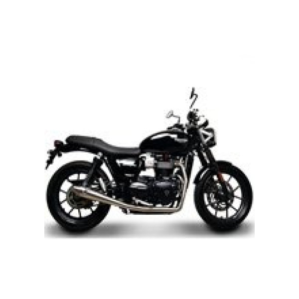 Вихлопна система 2x1 Termignoni Slip-On нержавіюча сталь для Triumph Street Twin (16-20)