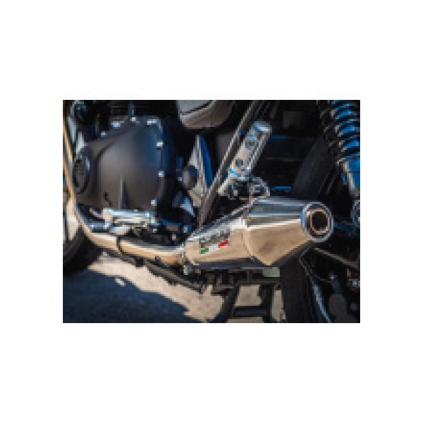 Подвійний глушник G.P.R Vintacone Slip-On, Нержавіюча сталь - Triumph Street Twin 900 15-19 e3