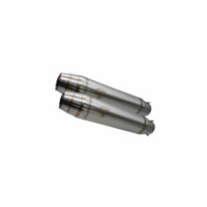 Подвійний глушник G.P.R Deeptone Inox Cafè Racer Slip-On, Нержавіюча сталь - Triumph Daytona 955I 97-06