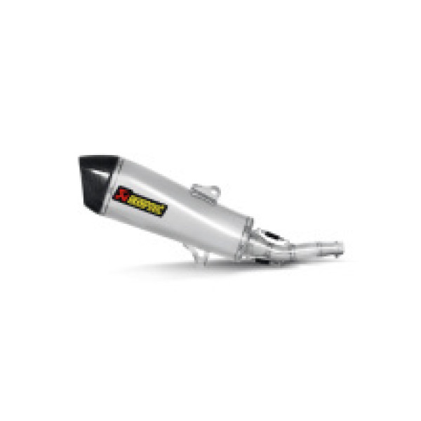 Глушник мотоцикловий Akrapović для Yamaha X-Max 400 13-16, Majesty 400 07-15 Slip on, Нержавіюча сталь + Вуглецеве волокно