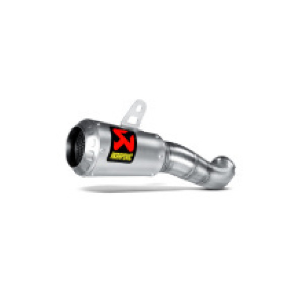 Глушник мотоцикловий Akrapovič Slip-On Line Yamaha MT-03 (16-21)/ YZF-R25 (14-21)/ YZF-R3 (15-21) нержавіюча сталь