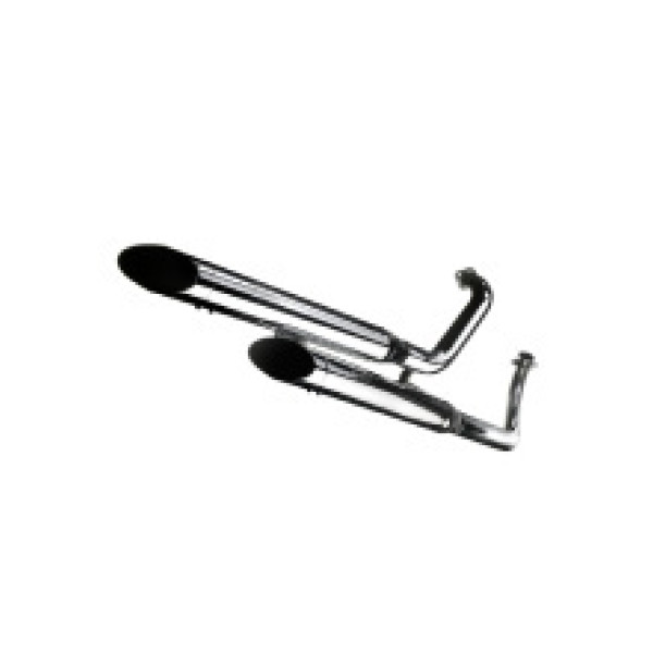 Глушники LeoVince SilverTail K02 Slip-On, Хромована сталь до Yamaha XVS 1100 Drag Star 99-03
