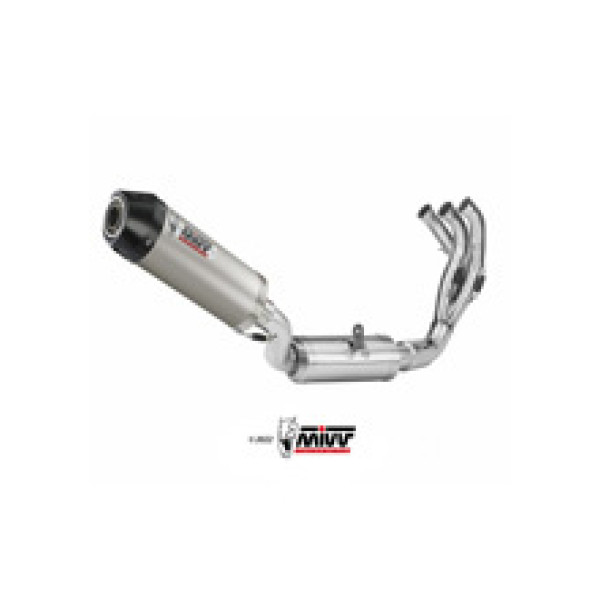 Повний вихлопний комплект (Oval) MIVV для Yamaha Tracer 9 / GT (21-) титановий