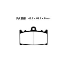Гальмівні колодки EBC EPFA158HH 46.7 x 69.8 x 8mm на перед