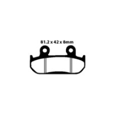 Гальмівні колодки EBC FA121HH 81.2 x 42 x 8mm на перед
