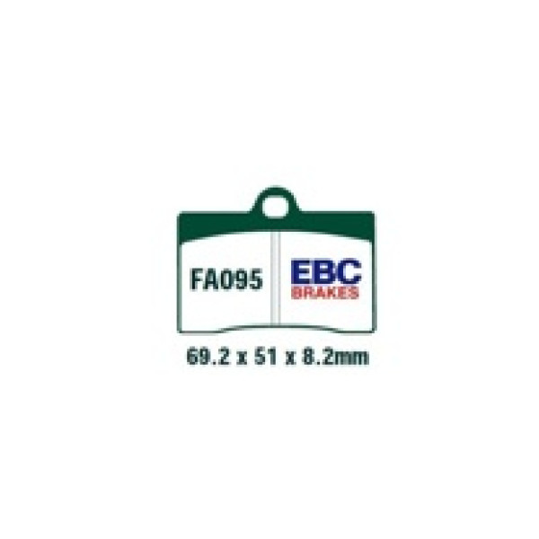 Гальмівні колодки EBC FA095 69.2 x 51 x 8.2mm на перед.