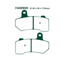 Гальмівні колодки EBC EPFA409HH 91.95 x 56 x 7.05mm на зад