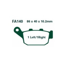 Гальмівні колодки EBC FA140HH 86 x 40 x 10.2mm на зад