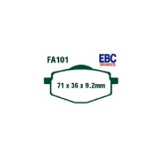 Гальмівні колодки EBC FA101 на зад