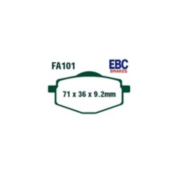Гальмівні колодки EBC FA101 на зад