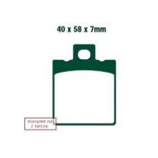 Гальмівні колодки EBC FA047HH на задню частину комплект на 1 диск