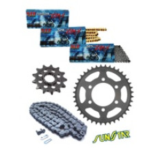 APRILIA DORSODURO 750 08-11 комплект приводу DID525 ZVMX G&G SUPER STREET (X-ring гіпер-посилений, золотий) зірочки SUNSTAR