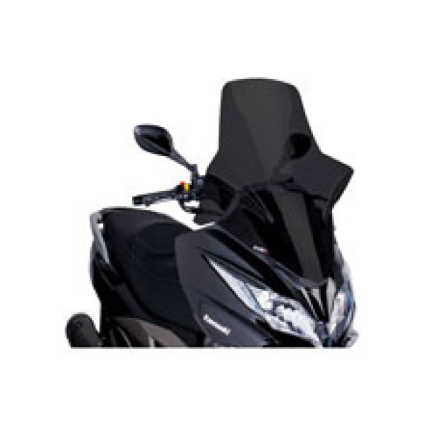 Скло PUIG V-Tech Touring для Kawasaki J125 (16-21), J300 (14-21) сильно затемнене
