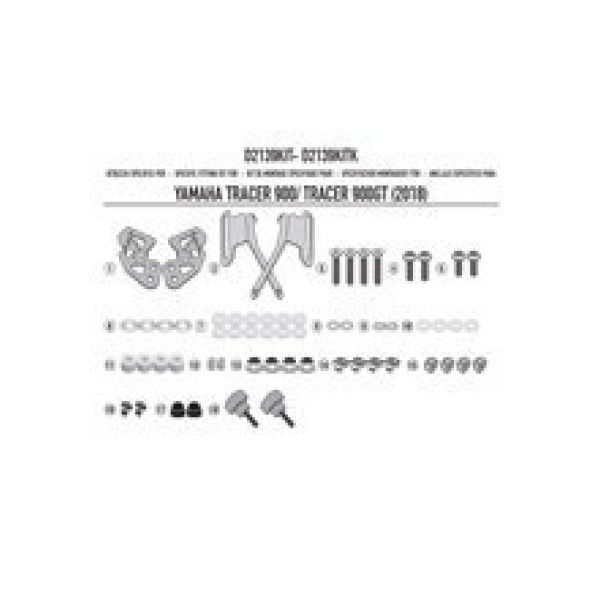 Кріплення GIVI до скла 2139DT для Yamaha Tracer 900 / Tracer 900 GT (18-20)