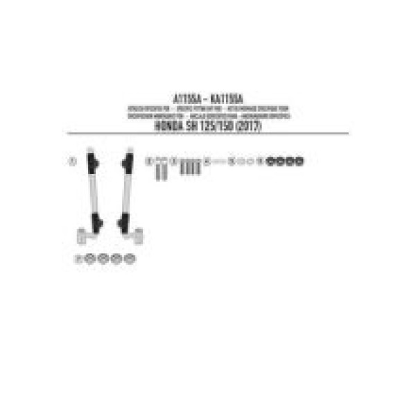 Кріплення Kappa до скла 1117AK Honda SH 125i/ 150i (17-19)