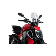Мотоциклетний туристичний обвітрювач PUIG Naked New Generation Ducati Diavel V4 (24-) прозорий