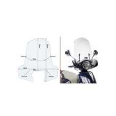 Мотоциклетний щиток Kappa Kymco Like 50/ 125/ 200i (17-) прозорий