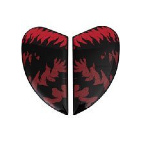 Бокові панелі Icon для шолома Airform Lycan червоні