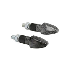 Поворотники Лампа Atom 12V LED чорнo-сірі