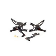 Комплект регульованих підніжків з важелями GILLES FXR-Y07 Yamaha YZF-R6 600 (17-20) чорний