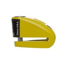 Блокування на диск з сигналізацією AUVRAY B-Lock 10 жовто-чорне, діаметр стержня 10mm (клас S.R.A.)
