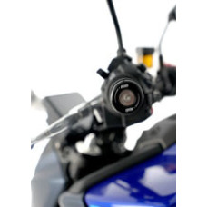 Кінці керма мотоцикла R&G BMW G 310 GS/ R (17-), Yamaha MT-09 (24-) срібно-чорні