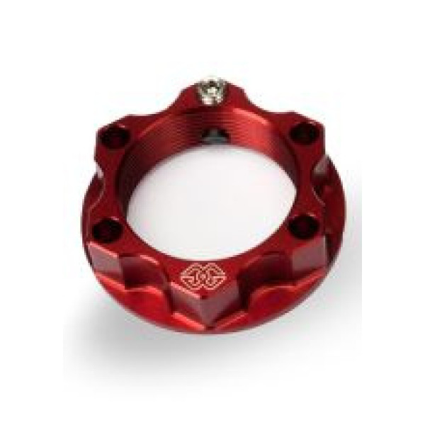 Гайка штока мотоциклетної вилки GILLES M28X1 ACMA-28-10 BMW/ Indian/ Kawasaki/ Suzuki/ Yamaha (обрані моделі) алюмінієва червона