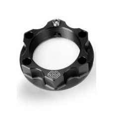 Гайка штока мотоциклетної вилки GILLES M28X1 ACMA-28-10 BMW/ Indian/ Kawasaki/ Suzuki/ Yamaha (обрані моделі) алюмінієва чорна