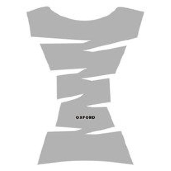 Наклейка на бак Oxford Jagged срібна