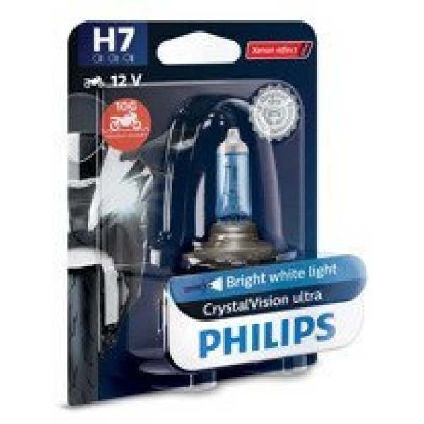 Галогенна лампочка Philips H7, 12 V, 55 W Crystal Vision