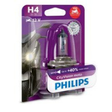 Галогенна лампочка Philips H4 12 V, 60/55 W CityVision