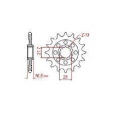 Зубчастий диск SUNSTAR 3D4 16 зубів