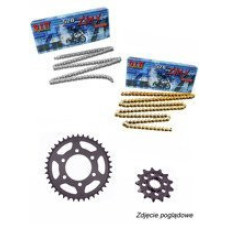 Привідний комплект: ланцюг D.I.D. 520 ZVM-X SUPER STREET X-ring112 ланок та зірочки SUNSTAR для Honda NC 750 S/ X 16'